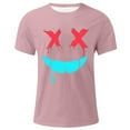 thumbnail image 5 of CFLVAEK Mens Funny Graphic Tees Big and Tall Short Sleeve T Shirts Loose Fit Crew Neck T Shirt Summer Casual Going Out Tops Pink XXXL, 5 of 5