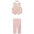 thumbnail image 2 of WOYY Big Boys Formal Suit Waistcoat Pants Bow Tie Party Tuxedo Outfits, Sizes 9-10Y, 2 of 4