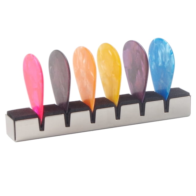 Guitar String Mute Dampener and 6 PCS Celluloid Guitar Pick, 6 String Acoustic Classical Guitar Sound-absorbing Cushion Pad Noise Reduction Practical Tool