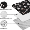 thumbnail image 5 of Black Boho Bohemia Rainbow Hearts Pattern Bathroom Rugs Sets 3 Piece,Toilet Cover Set,Absorbent Non Slip Bathroom Mats Sets with U-Shaped Contour Rug Toilet Rug Set, 5 of 5