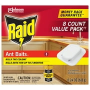 Raid Ant Baits III, Indoor Ant Insect Killer Traps, 8 Count