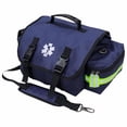 thumbnail image 2 of Kemp USA EMT First Responders Trauma Bag - First Aid Kit & Survival Gear with High Visibility Reflectors for Rapid First Aid & Medical Response Survival Tools Organizer - Navy Blue, 2 of 4