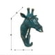 thumbnail image 5 of 2pcs cabeza de jirafa decorativa soporte de pared percha de resina para proteger sombrero Gloria Gancho de resina para colgar en la pared, 5 of 9