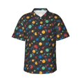 thumbnail image 1 of Fotbe Vintage Records Camisa Hawaiana para Hombre Unisex – Camisa Casual de Verano con Botones de Manga Corta de Algodón y Lino,3X-Large, 1 of 7