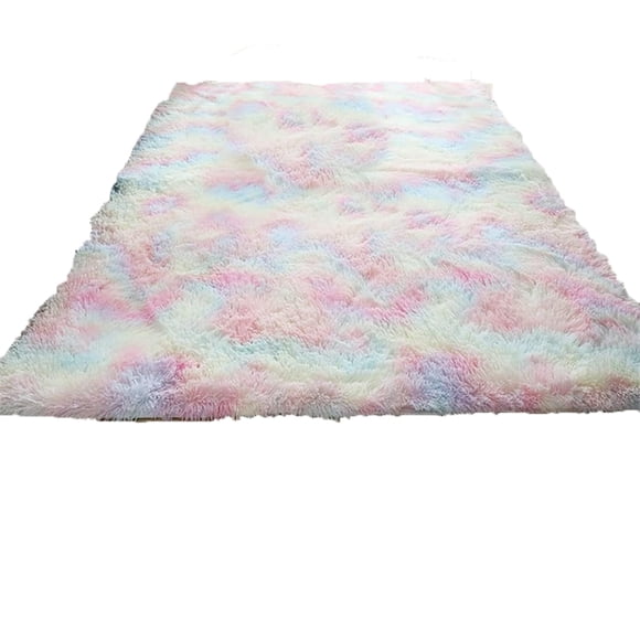 Laklulu 1 alfombra para sala de estar con efecto tie-dye en color beige, 120 x 160 cm