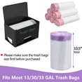 thumbnail image 4 of Dispensador de bolsas de basura STWWO, extra grande, metal negro, 4 of 7