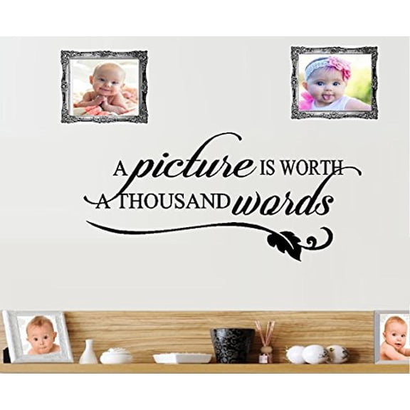 A Picture is Worth a Thousand Words ~ Wall or Window Decal 13" x 28"