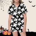 thumbnail image 2 of WEAIXIMIUNG Children's Leisure Printed Button Collar Short Sleeved Top Shorts Pajama Set 2-3 Years, 2 of 5