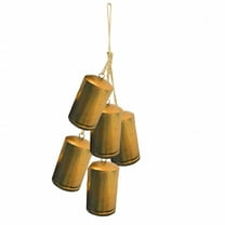 Set of 4 Vintage Brass Christmas Cow Bells Handmade Rustic Farmhouse Holiday Decor Large Metal Hanging Bells for Christmas Tree Door Wall Staircase Indoor Outdoor Décor Festive Home Decoration