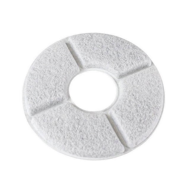Filtro de carbón activado para fuente de agua para mascotas, garantiza la frescura del agua, filtración duradera, algodón PP grueso, reemplazo de fuente de agua para gatos, compatible con la mayoría