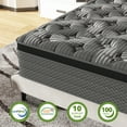 thumbnail image 7 of King Mattress,Nisien 14 Inch Hybrid Mattress in a Box, Gel Foam Mattress, Individually Wrapped Pocket Coils Innerspring Mattress, Support & Pressure Relief, Medium Firm Feel, 76"*80"*14", 7 of 7