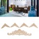 thumbnail image 1 of Onlay de Madera, Exquisito Tamaña Preciso 5pcs 4 en Las Línas de Esquina y 1 Aplicaciones de Madera de Onla Larga Sin Reclutamiento para Puerta para Bricolaje, 1 of 7
