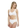 thumbnail image 6 of Carole Martin Full-Freedom Comfort Bra Wireless Front Closure Style 7218 Set of 2-White 44, 6 of 22