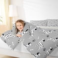 thumbnail image 4 of Manfei Cartoon Dalmatian Queen Comforter Set 3 Pieces, Pet Dog Paws Bedding Sets, Animal Theme Bedding Comforter Set, Ultra Soft Home Decor, 4 of 8