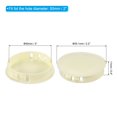 thumbnail image 2 of Uxcell Plastic Hole Plug, Flush Type Round Hole Plugs Cover Snap in Locking Hole Tube Beige 2", 2 of 7