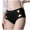 Black, variant on Matoen Women's Underwear Mid Waisted Nylon Hollow Out Lace Stretch Panties Soft Full Coverage Underpants