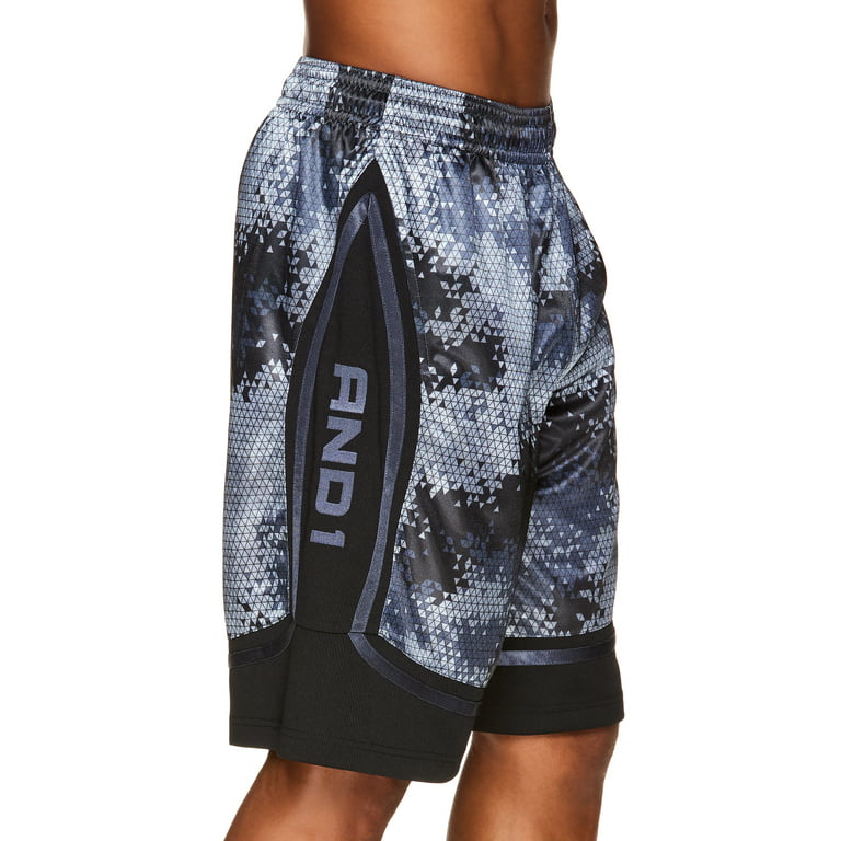AND1 Men's and Big Men's Active Core 11 Home Court Basketball Shorts