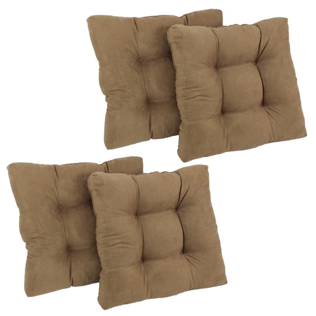 Coussin de Chaise de Salle à Manger en Microsuède Tufté 19 Pouces (Ensemble de Quatre)