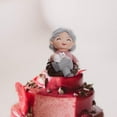 thumbnail image 5 of deevoka 2xCute Grandma Grandpa Statue Miniature Figurine Desktop Cake Topper Doll Grandma 2 Pcs, 5 of 9