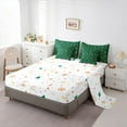 thumbnail image 5 of Homewish Xmas Tree 7-Piece Twin Bedding Sets For Teens Boys Girls,Green White Bedding Comforter Set,Merry Christmas Breathable Sheet Sets,Ultra Soft Home Decor,Reversible, 5 of 8