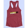 thumbnail image 3 of When In Doubt Work Out Racerback Tank Women -Image by Shutterstock, Female x-Small, 3 of 4