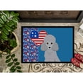 thumbnail image 3 of Toy Silver Poodle USA American Indoor or Outdoor Mat 24x36, 3 of 5