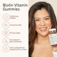 thumbnail image 3 of iRestore Biotin Gummies with Vitamins for Healthy Hair Skin and Nails | Nature's Fruit Flavor, Great Taste | Vegan Chewable Hair Growth Gummy for Women & Men | Non-GMO 10000 mcg, 3 of 9