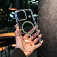 thumbnail image 3 of for iPhone 13 Pro Max Clear Case, [Support Wireless Charging] [Anti-Yellowing] [Military-Grade Drop Protection] Shockproof Bumper Transparent Slim Phone Case for iPhone 13 Pro Max, Purple, 3 of 12