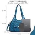 thumbnail image 7 of Sunyuer Purses and Handbags Women Fashion Tote Bag Shoulder Bags Top Handle Satchel Purses Washed PU Leather Handbag, 7 of 7