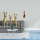 thumbnail image 2 of Escultura De Figura De Familia De Conejos Para Escritorio, Mesa, Centro De Mesa, Armario, Estantería, Dormitorio, Recuerdo De Fiesta, Decoración, 2 of 8