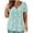 Light blue, variant on Brilliant Womens Tops 3/4 Sleeve Summer Women Plus Size V-Neck Tie-dye Print Button Short Sleeve Tops T-Shirt Blouse/XL-5XL clothes under $10.00