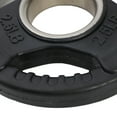 thumbnail image 4 of HolaHatha 2.5-Pound Olympic Rubber Coated Weight Plates with Handle, Black, 4 of 9