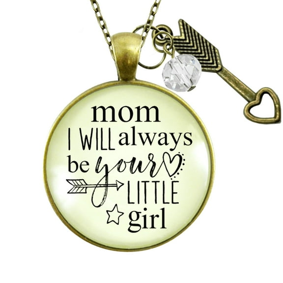 Mom Necklace Gutsy Goodness Bronze Metal Always Be Daughter Female Adult Mother Jewelry