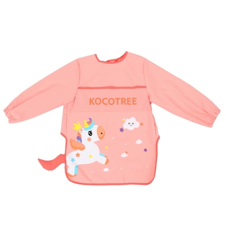 

Lovely Unicorn Baby Bib with Sleeves Waterproof Baby Smock Apron for Feeding