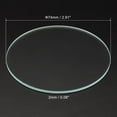 thumbnail image 2 of Unique Bargains 2.91x0.08' Dia Flashlight Glass Lens, 2 Pcs Polished Edge Glass Lens, Transparent, 2 of 5