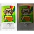 thumbnail image 2 of Chocolate Brown Shih Tzu St. Patrick's Day Ceramic Night Light, 2 of 2
