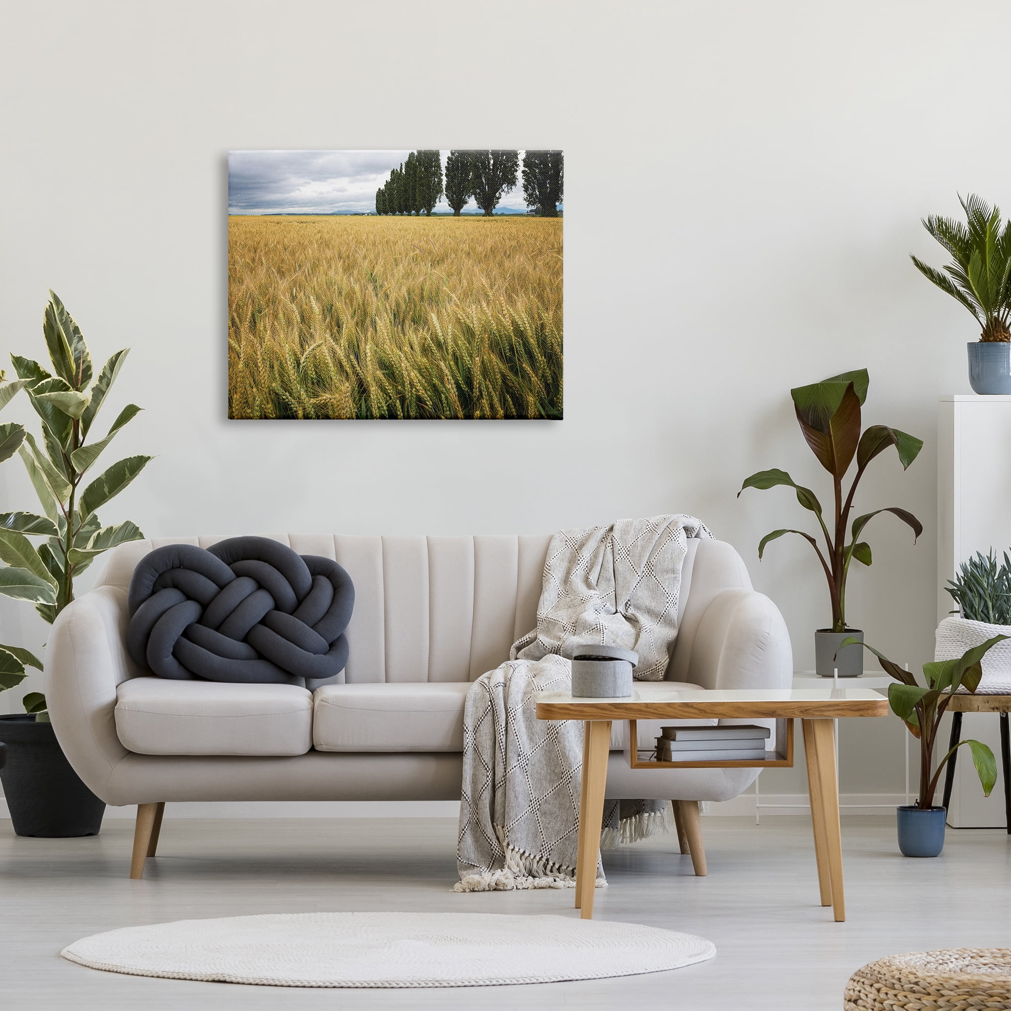 Stupell Industries Wheat Field Harvest Windy Field Country Landscape, 30 x 40, Designed by Nancy Crowell