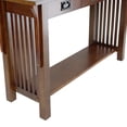 thumbnail image 4 of Benjara Wooden Frame Console Table with 3 Drawers and 1 Bottom Shelf, Oak Brown, 4 of 5