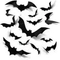 thumbnail image 2 of BOBOMOTI Halloween Window Clings, Halloween Bats Window Stickers Wall Stickers for Halloween Party Decorations, Halloween Party Supplies Halloween Indoor Decor, 2 of 6
