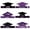 Purple, variant on Graduation Paper Cap Decoration, 6 Pack Foldable Black and Red Handmade Headband, Lightweight Party Prop for Venue Layout, Grad Event Dress Up