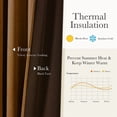 thumbnail image 4 of NICETOWN Gold Brown Velvet Blackout Curtains 96 Inch Long, Pinch Pleat Luxury Thermal Insulated Velvet Drapes, Energy Saving Room Darkening Window Panels for Bedroom Living Room, W40 x L96, 2 Panels, 4 of 9
