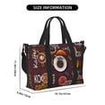thumbnail image 5 of Sigee A Cup Of Black Coffee On A Saucer for Hand Travel Bag,Sports Tote Gym Bag for Men and Women, 5 of 7
