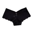 thumbnail image 6 of Panties for Women,Lace Hipster Panties Stretch Soft Comfortable Everyday Ladies Briefs Underwear,Womens Underwear,Black,One Size, 6 of 7