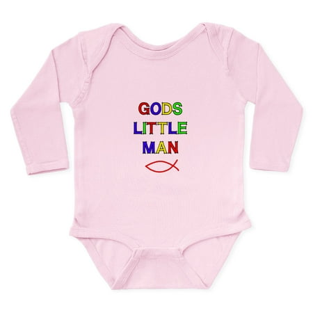 

CafePress - God s Little Man Body Suit - Long Sleeve Cotton Baby Bodysuit