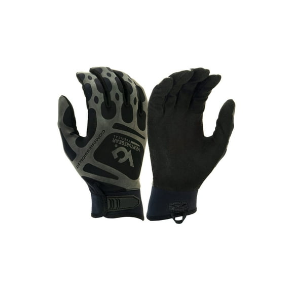 Venture Gear Compression Training H&L Glove, Black, Medium
