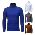 thumbnail image 3 of A Camisa De Fondo Simple Cuello Tortuga Manga Larga Hombres, 3 of 8