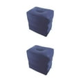 thumbnail image 3 of tamizeot Inflatable Foot Rest 3 Layers Foot Stool Foot Rest Pillow for Travelling Deep Blue 40 x 30 x 43cm 2Set, 3 of 6