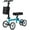 Blue, variant on Elenker Non Electric Economy Knee Scooter, Steerable Knee Walker, Foldable Knee Scooters for Foot Injuries Best Crutches Alternative Black