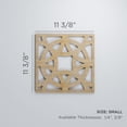 thumbnail image 3 of Ekena Millwork 11 3/8"W x 11 3/8"H x 1/4"T Small Brownsville Decorative Fretwork Wood Wall Panels, Red Oak, 3 of 18