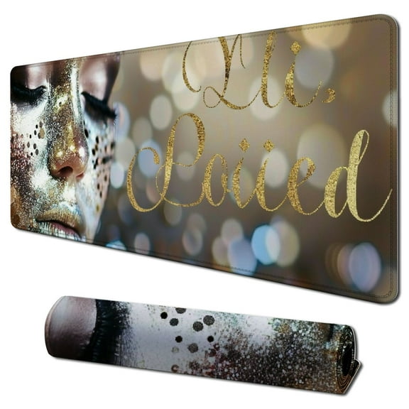 Heduofu Christian Bible Verses Square Waterproof Mouse Pad Non-Slip Rubber Base MousePads for Office Laptop, Inch(Be Still) 31.5x11.8 in